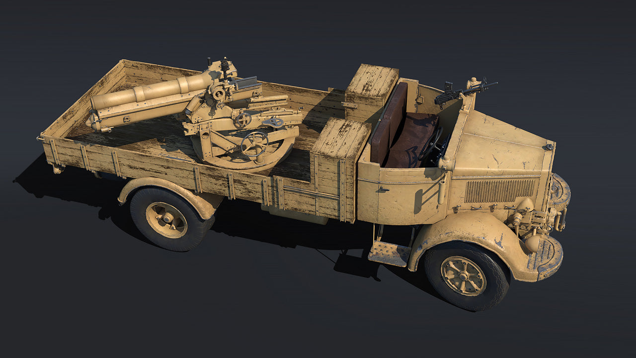 Wargame 3d Autocannone da 100/17 su Lancia 3RO Italy WW2