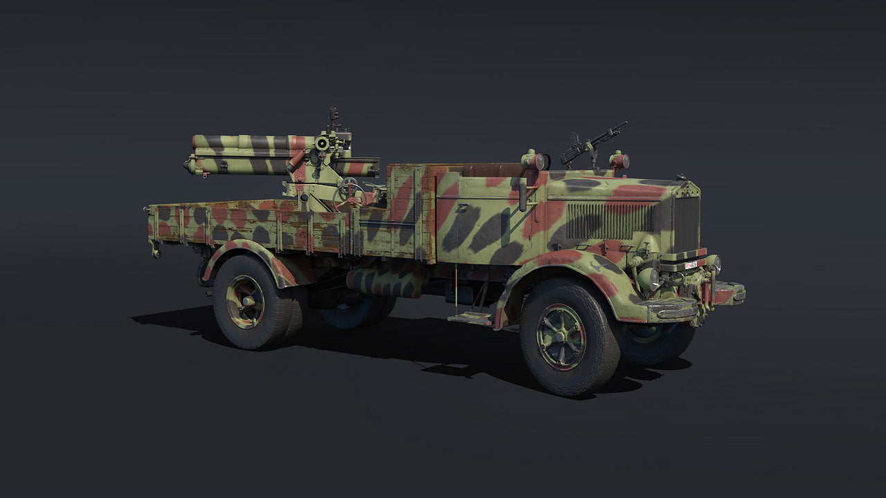 Wargame 3d Autocannone da 100/17 su Lancia 3RO Italy WW2