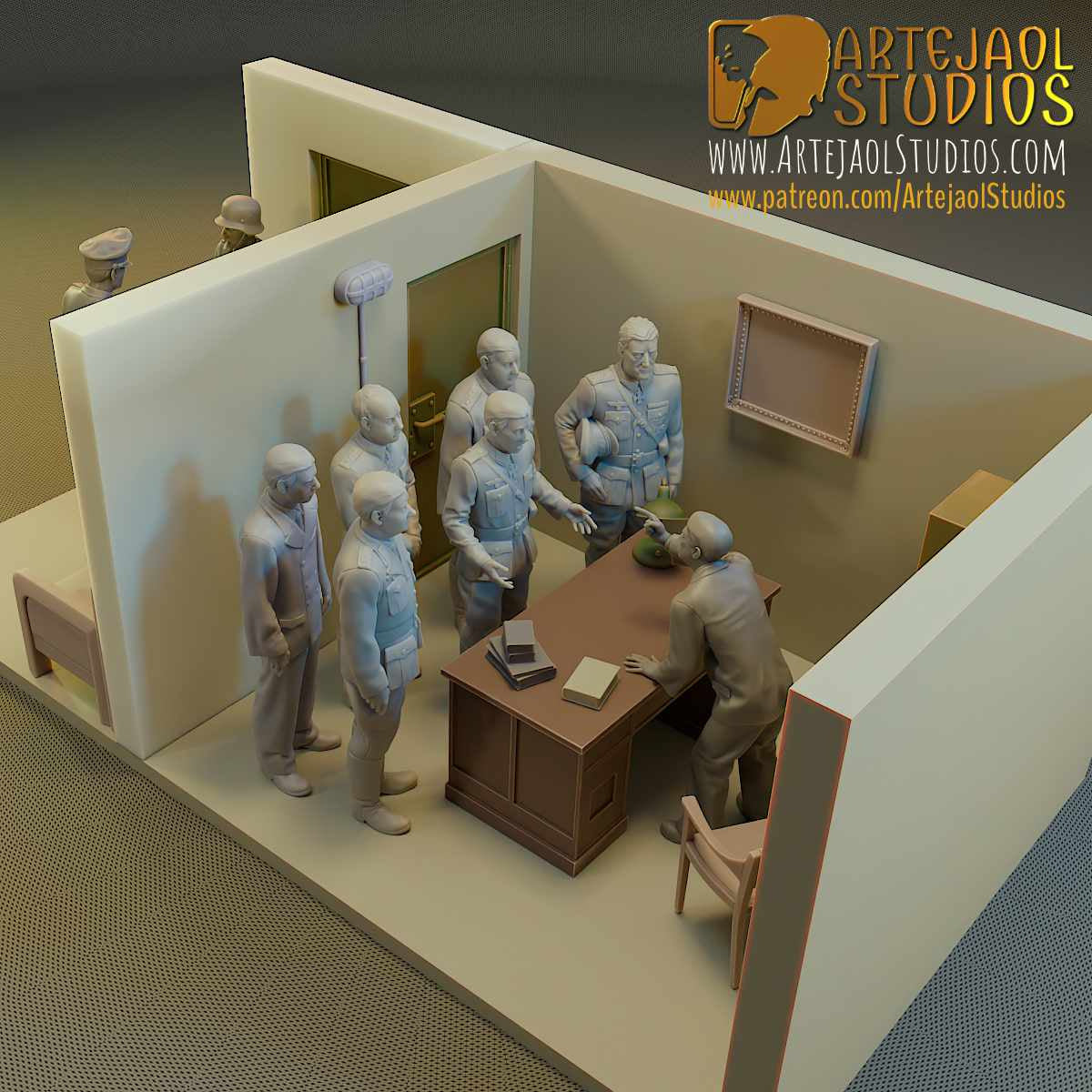 THE BUNKER BERLIN 1945 WW2 Artejaol Studios Miniatures