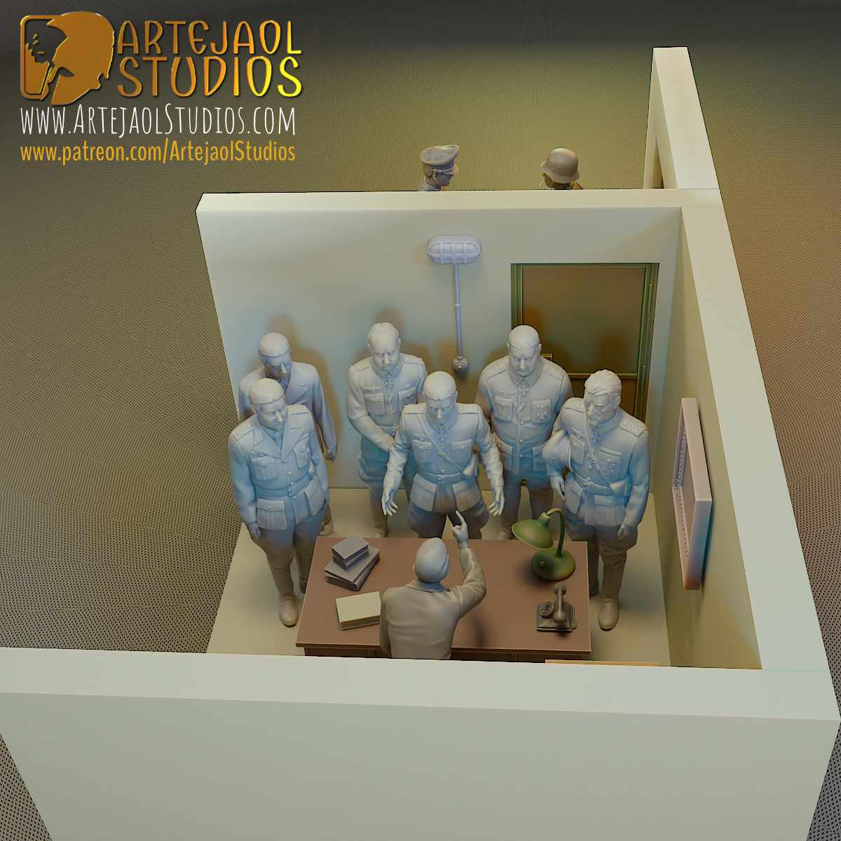 THE BUNKER BERLIN 1945 WW2 Artejaol Studios Miniatures