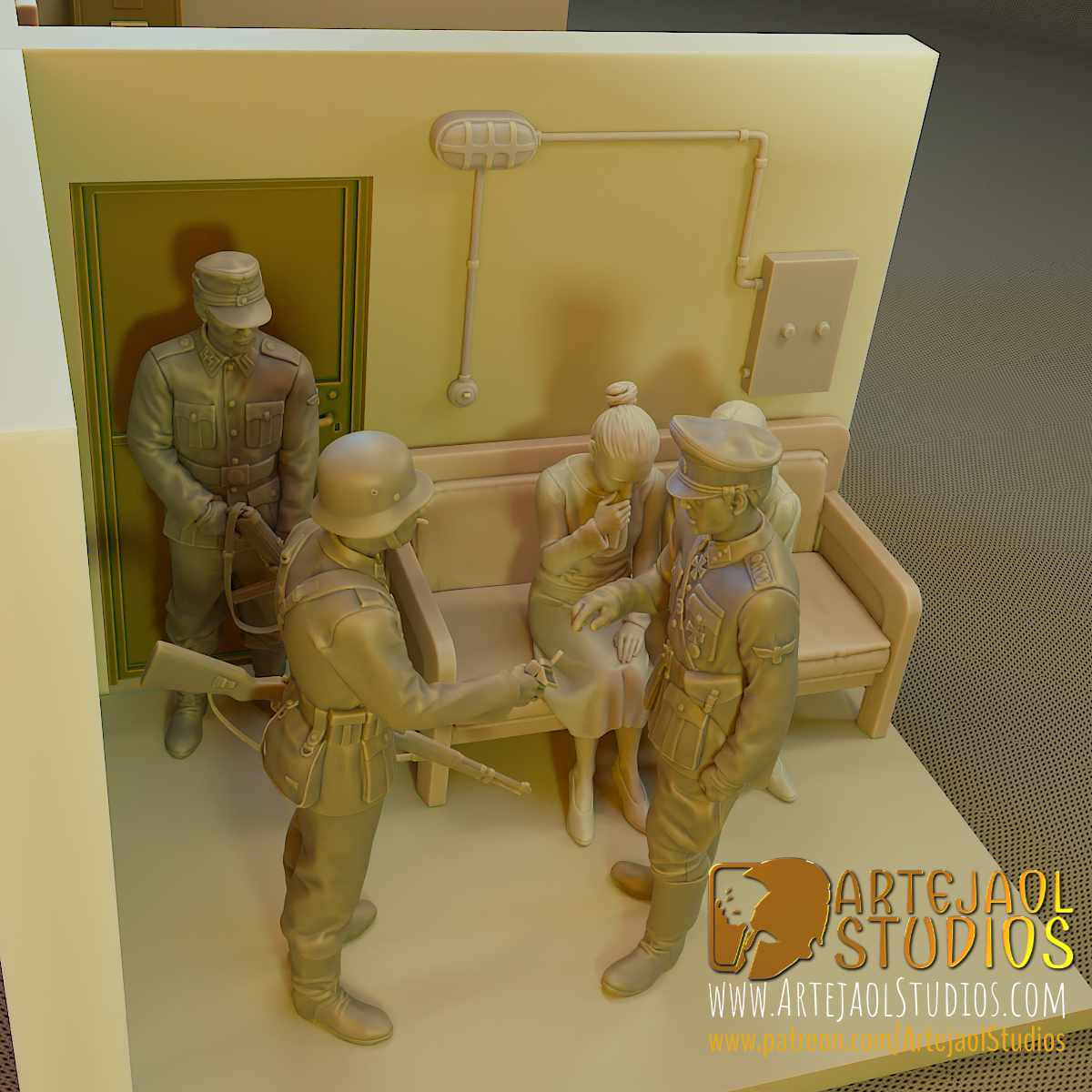 THE BUNKER BERLIN 1945 WW2 Artejaol Studios Miniatures