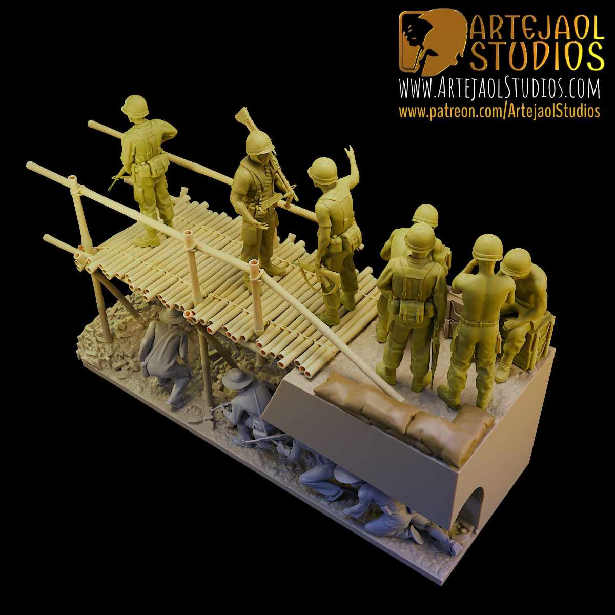 VIETCONG AMBUSH Artejaol Studios Miniatures