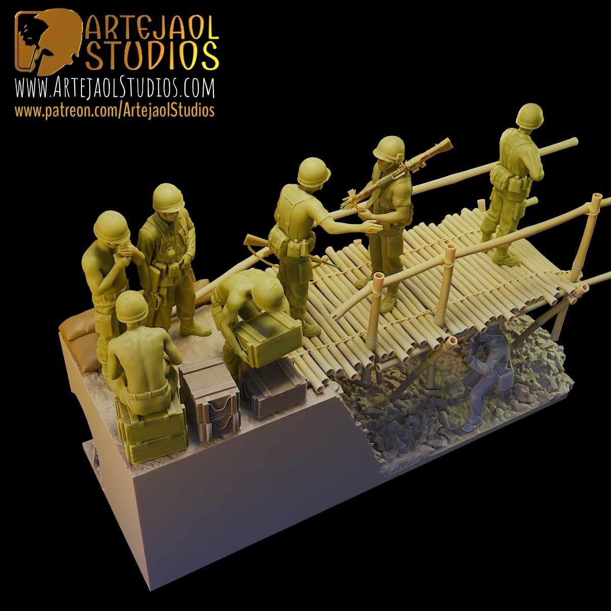 VIETCONG AMBUSH Artejaol Studios Miniatures
