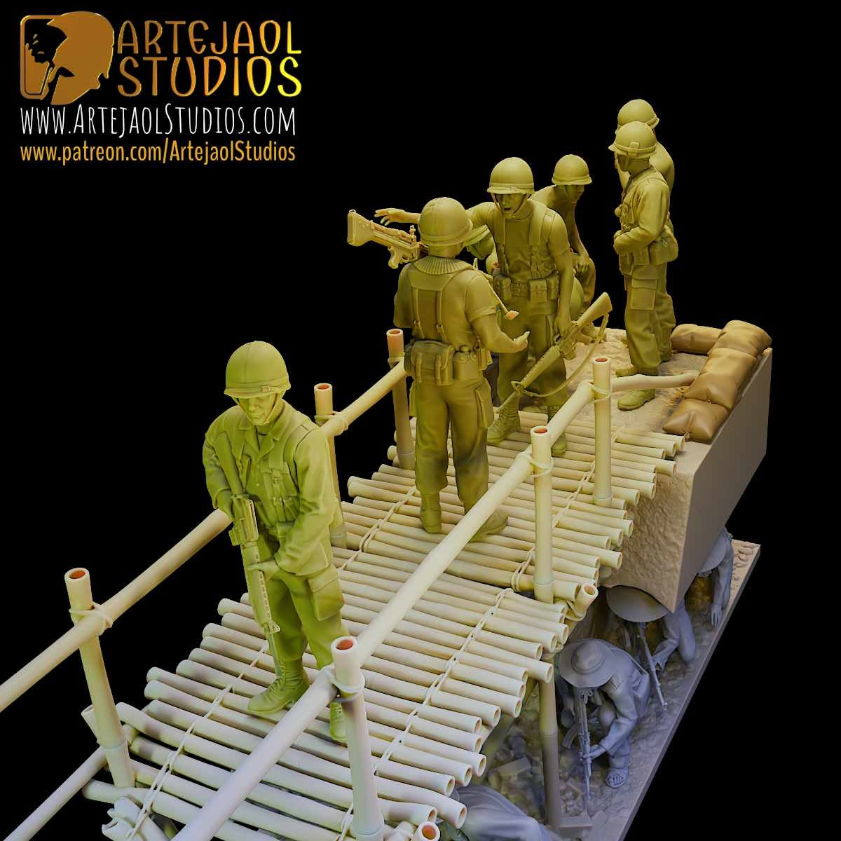 VIETCONG AMBUSH Artejaol Studios Miniatures
