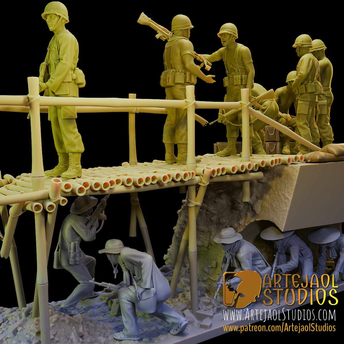 VIETCONG AMBUSH Artejaol Studios Miniatures