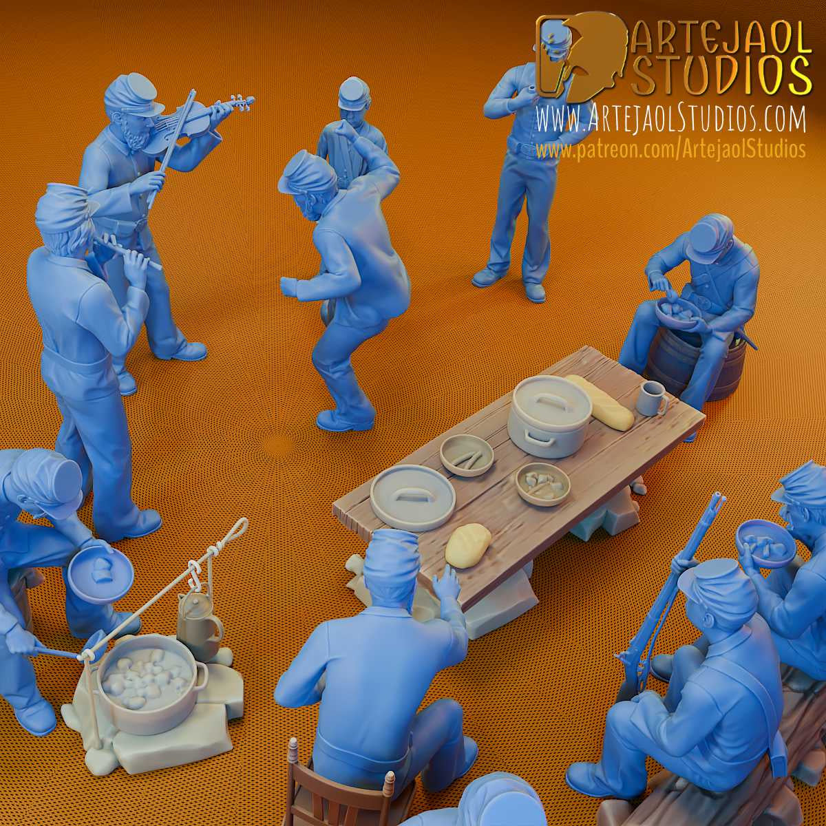 AMERICAN CIVIL WAR UNION CAMP 1861-65 Artejaol Studios Miniatures