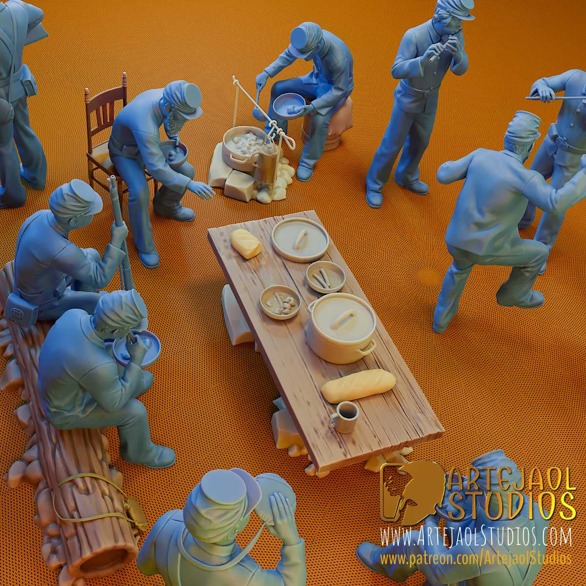 AMERICAN CIVIL WAR UNION CAMP 1861-65 Artejaol Studios Miniatures