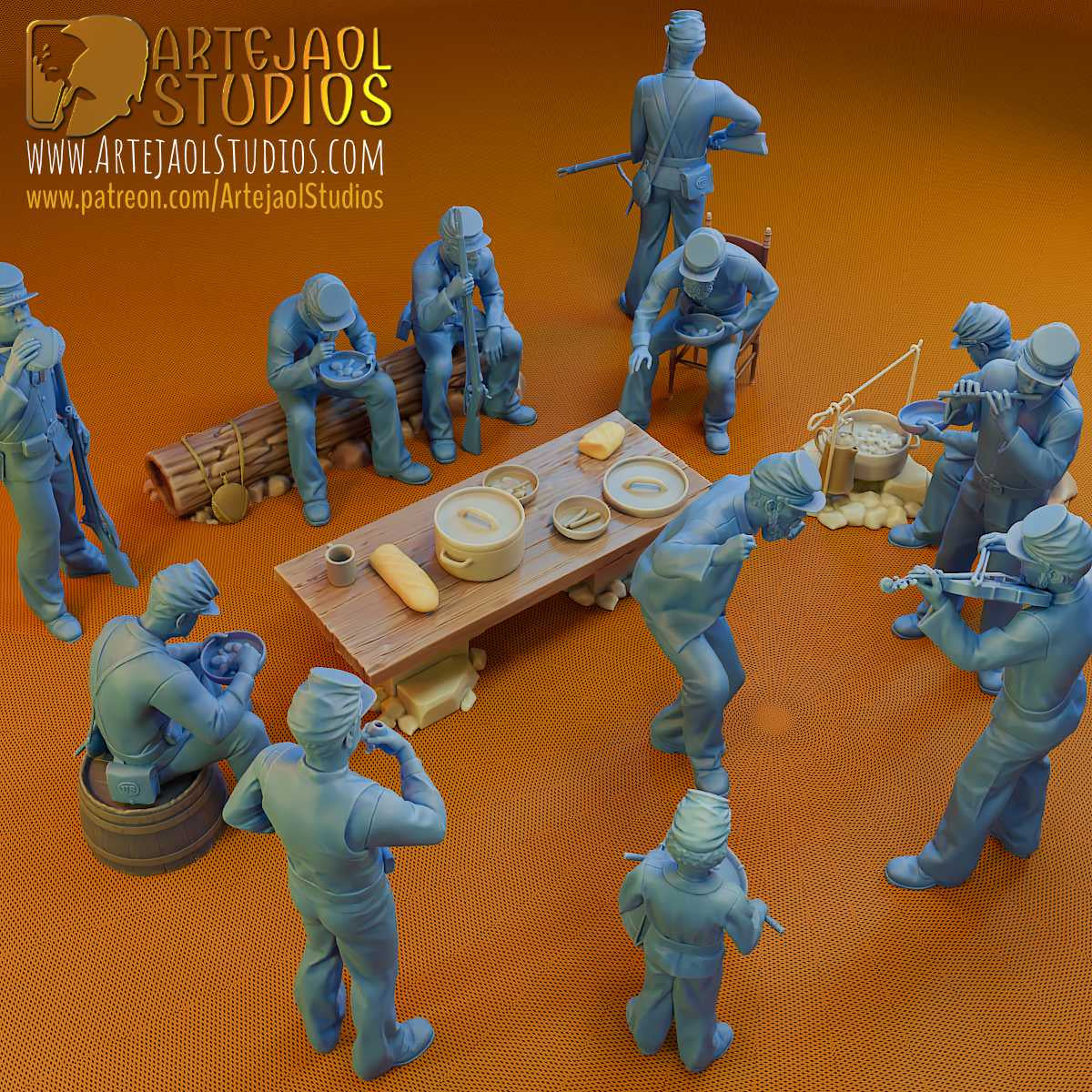 AMERICAN CIVIL WAR UNION CAMP 1861-65 Artejaol Studios Miniatures