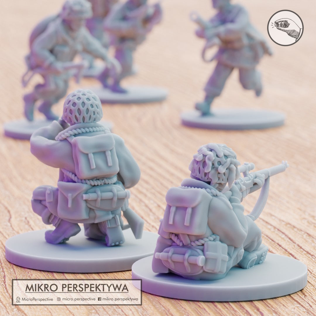 MIKRO PERSPEKTYWA British airborne weapons team ww2 miniatures 28mm - 1/72