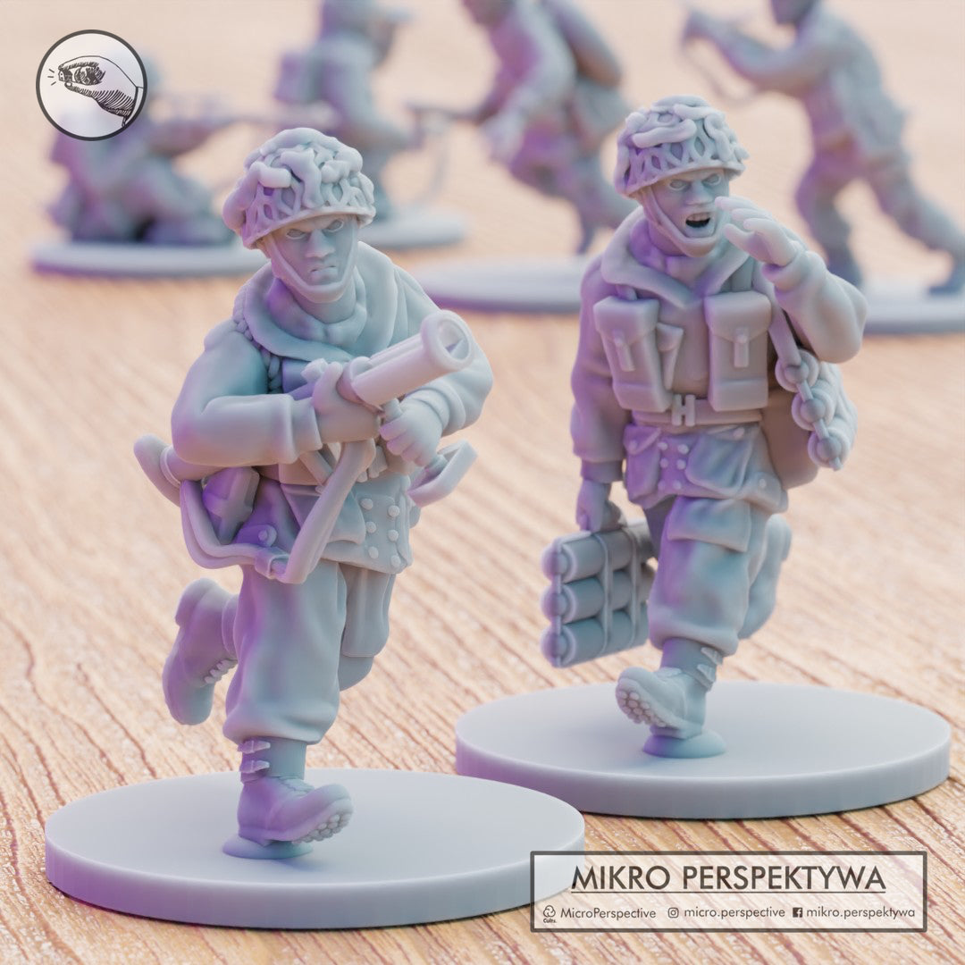 MIKRO PERSPEKTYWA British airborne weapons team ww2 miniatures 28mm - 1/72