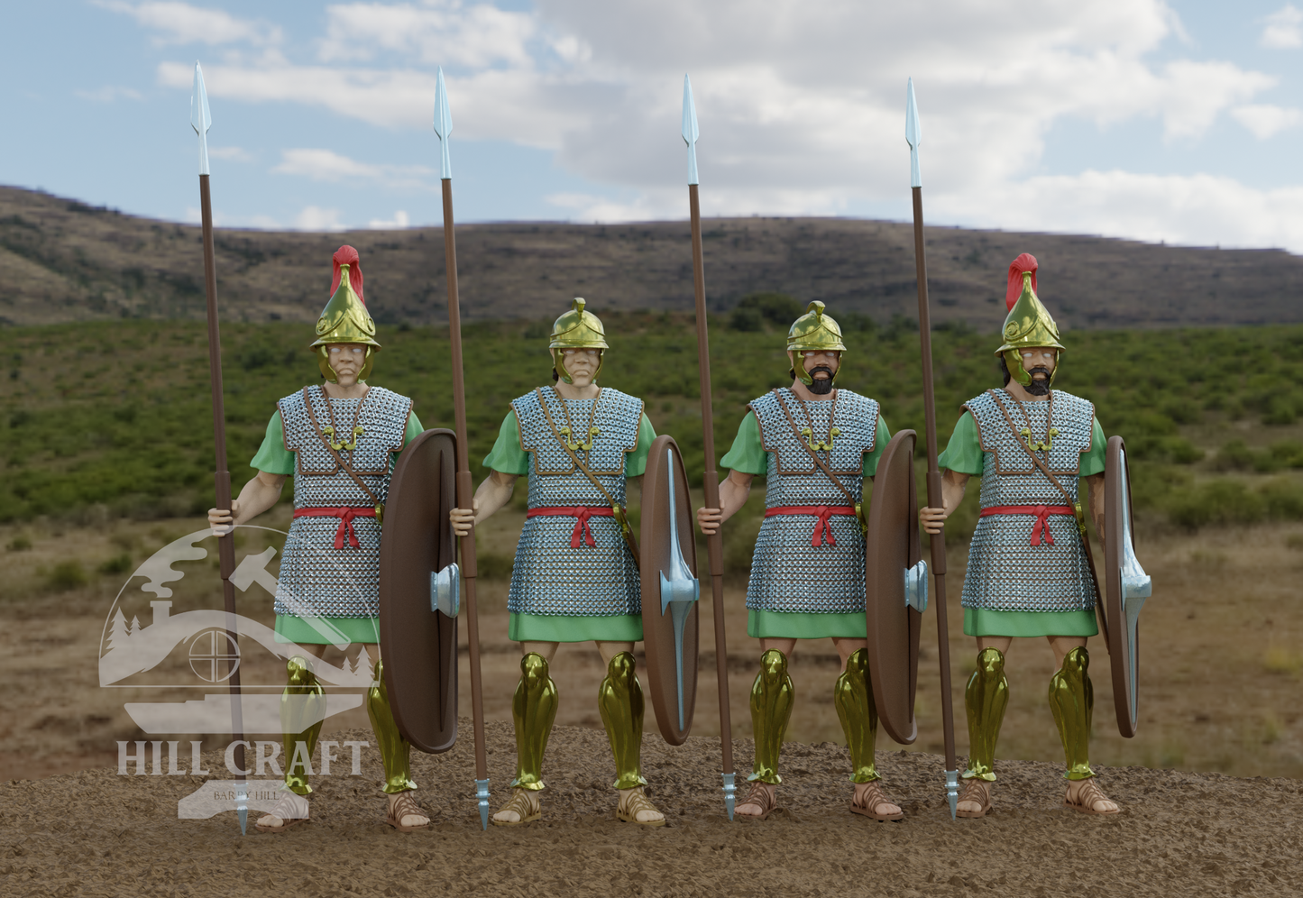 Hill Craft Punic Wars Carthaginian Heavy Libyan Spearmen INFANTRY AT REST