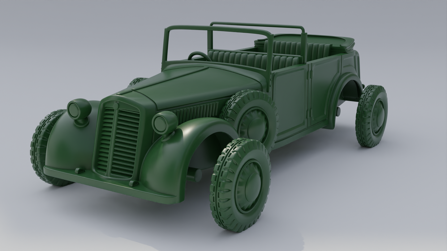 Wargame 3d Lancia Aprilia Coloniale (Italy, WW2) 15mm e 28mm
