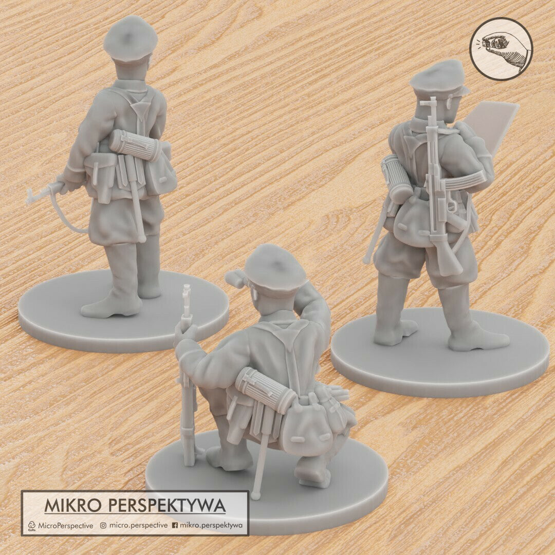MIKRO PERSPEKTYWA German Officer ww2 miniatures 28mm - 1/72
