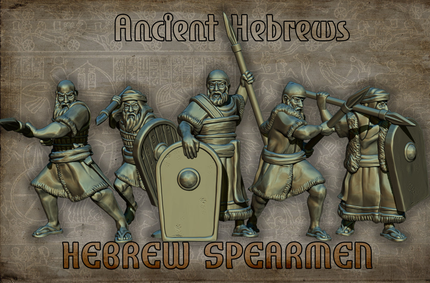 RED COPPER MINIATURES Biblical Hebrews SPEARMEN 15MM - 1/72 - 28MM