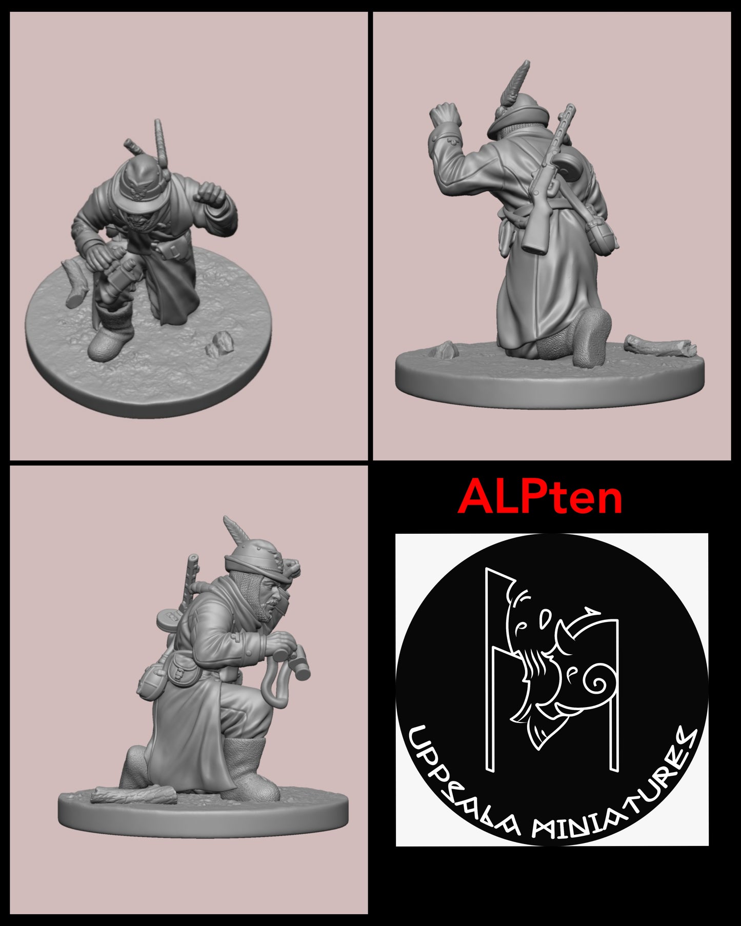 Tenente alpini Russia 28mm ALPTEN