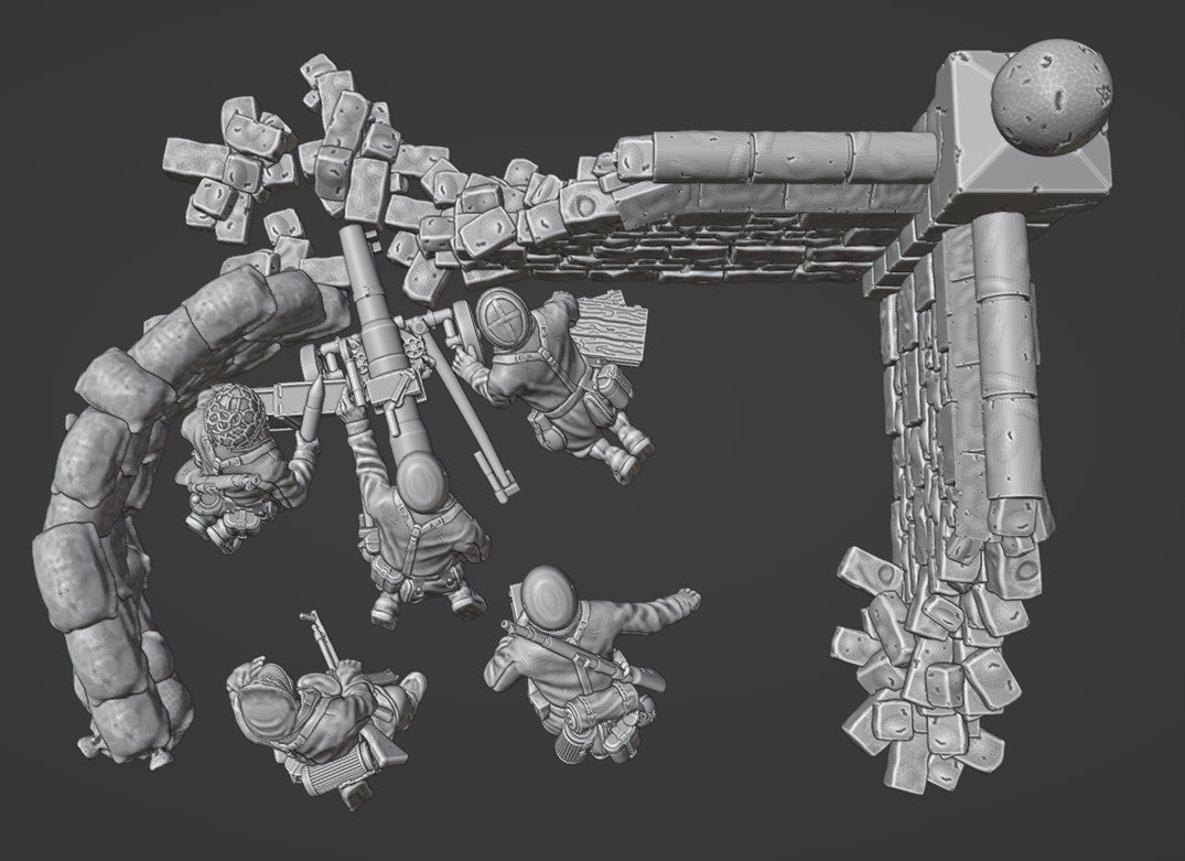 Colonel Muller Miniatures ONLY fortified position / SOLO ambientazione 28mm