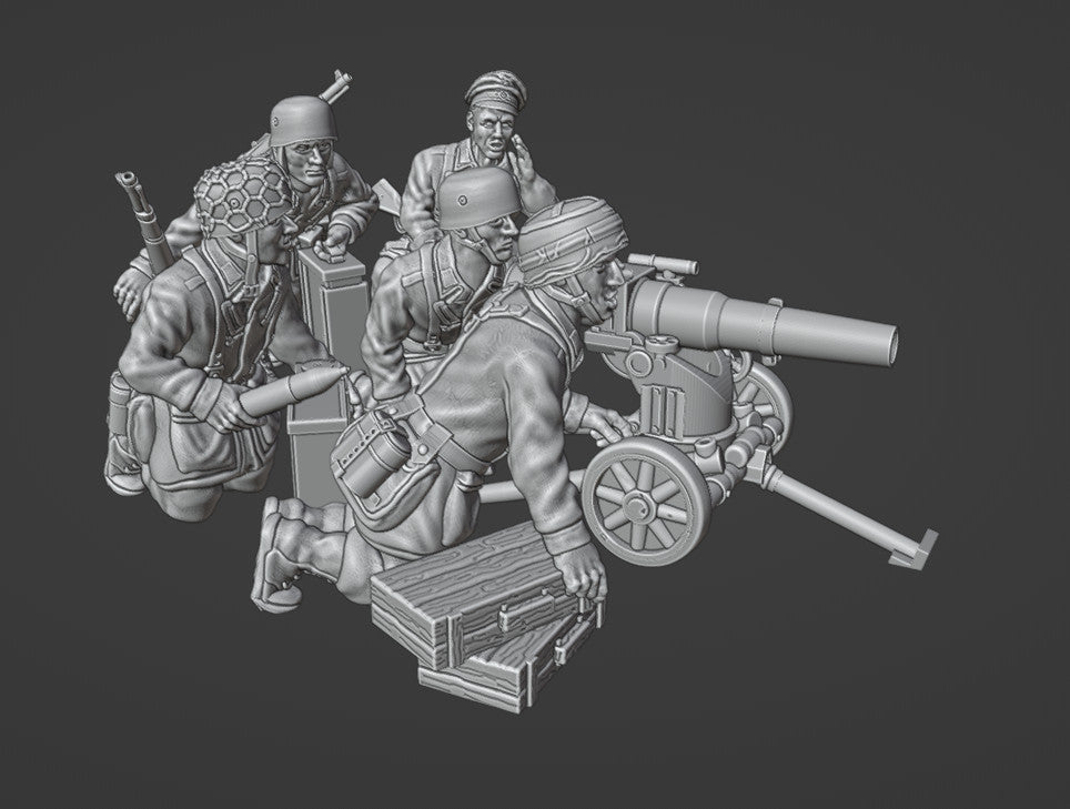 Colonel Muller Miniatures Fallschirmjager LG40 in fortified position 28mm