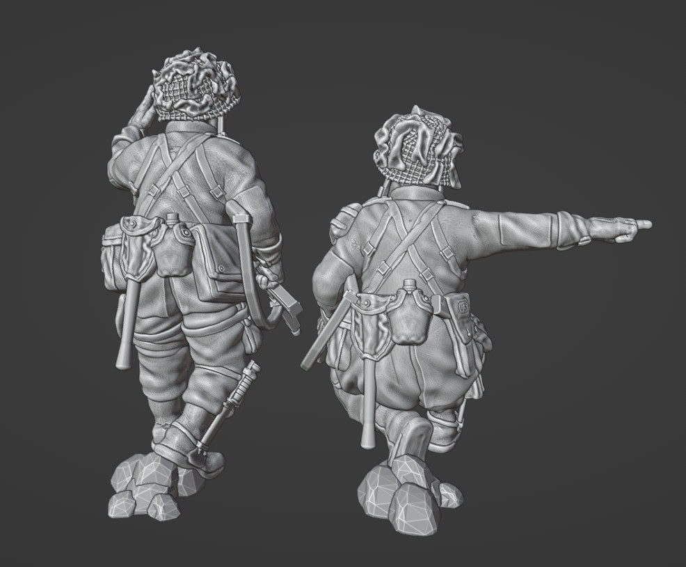 Colonel Muller Miniatures US paratrooper officers 28mm