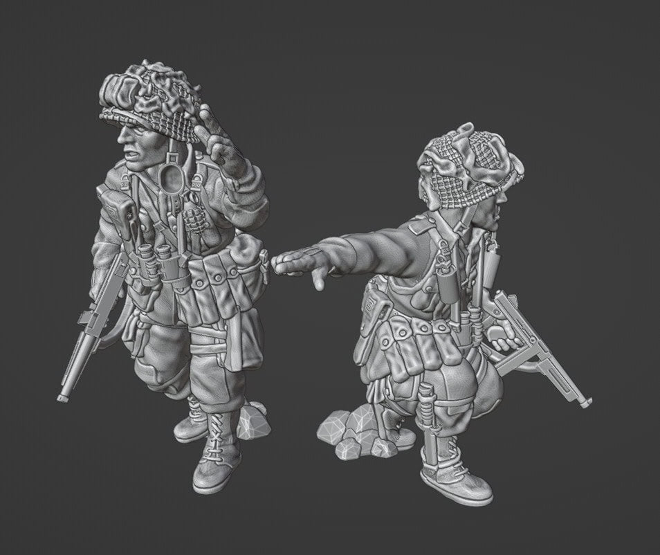 Colonel Muller Miniatures US paratrooper officers 28mm