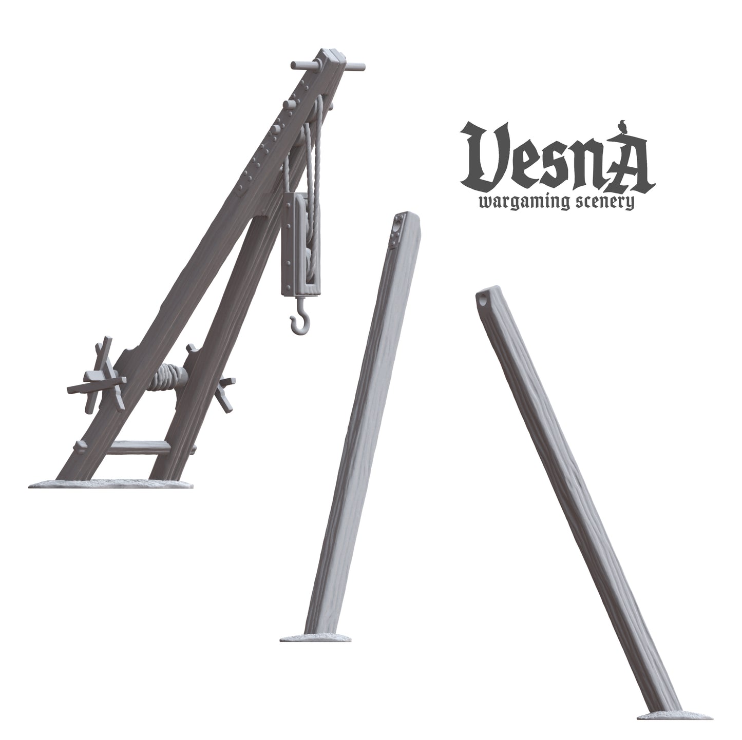 Vesna Scenary BOMBARD CRANE 28mm-1/72-15mm
