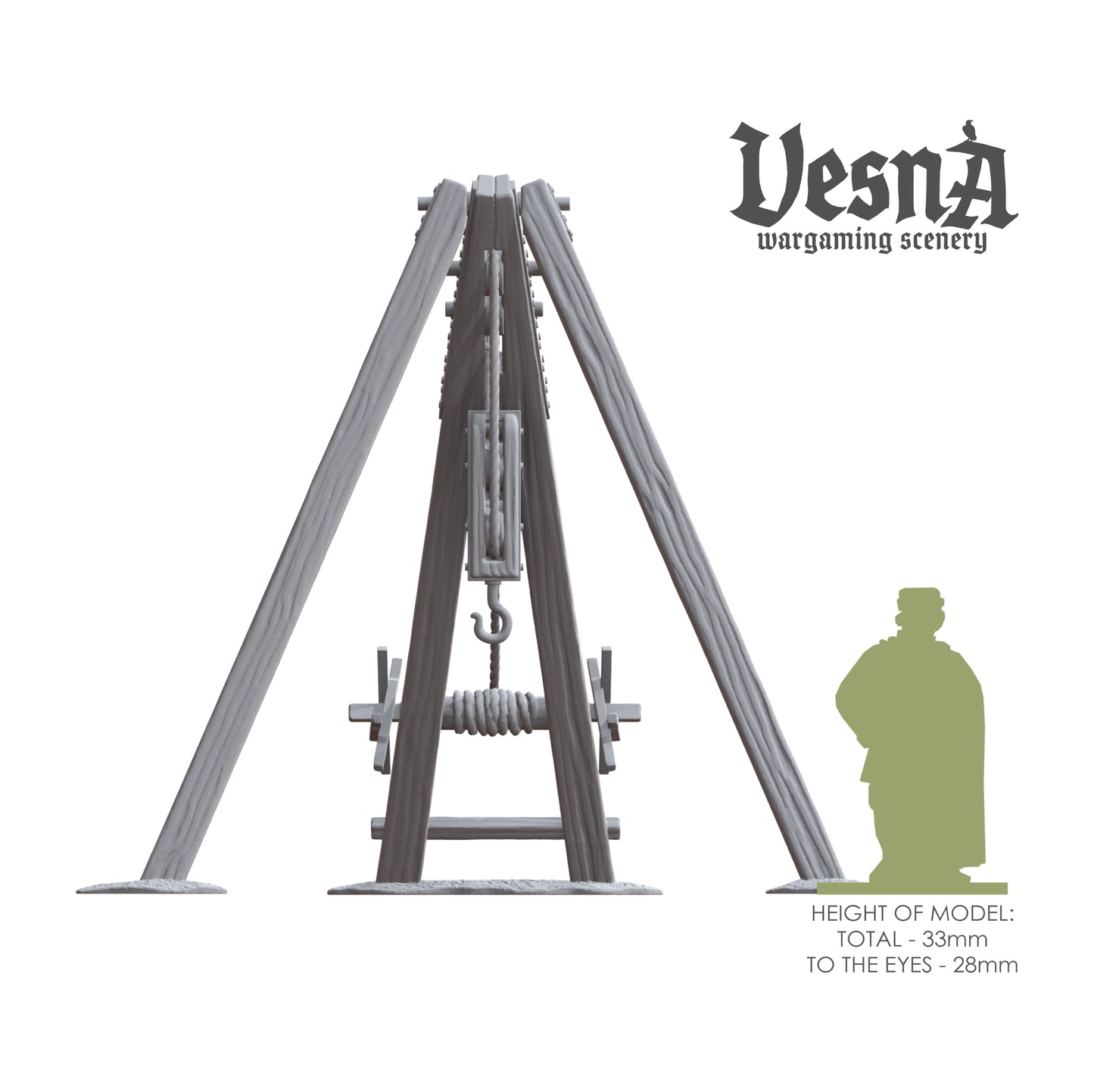 Vesna Scenary BOMBARD CRANE 28mm-1/72-15mm