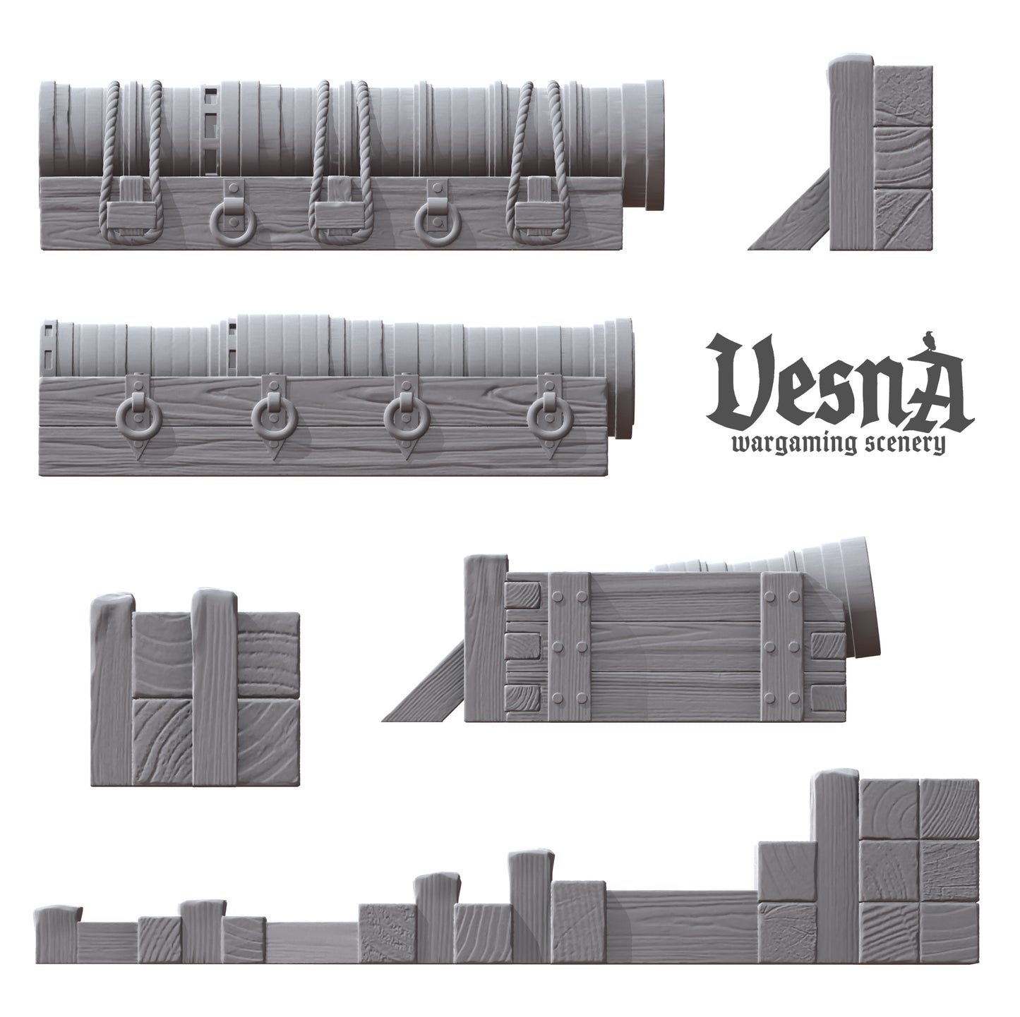 Vesna Scenary BOMBARD 28mm-1/72-15mm set2