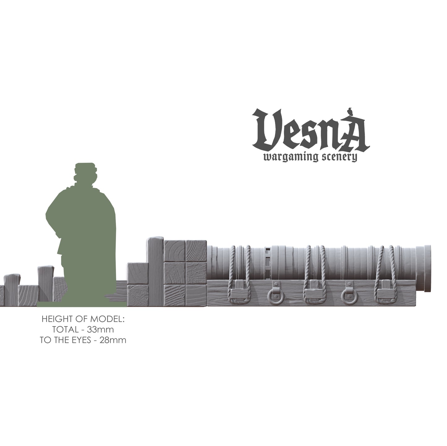 Vesna Scenary BOMBARD 28mm-1/72-15mm set2
