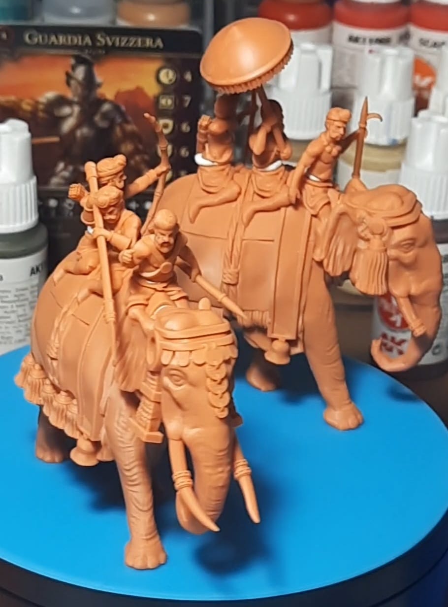 Scropha Miniatures Indian army classical indian elephants 15mm / 28mm