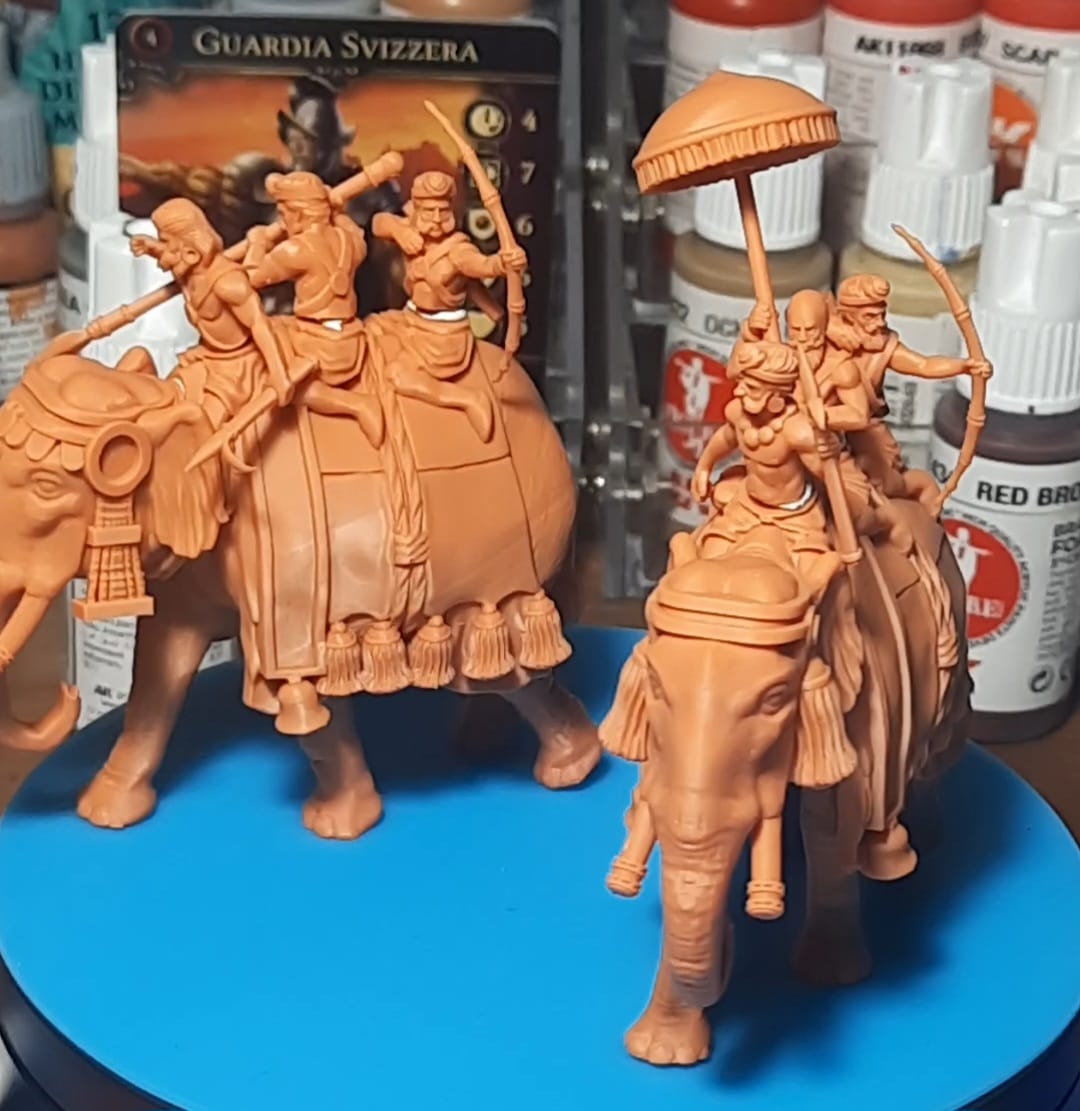 Scropha Miniatures Indian army classical indian elephants 15mm / 28mm