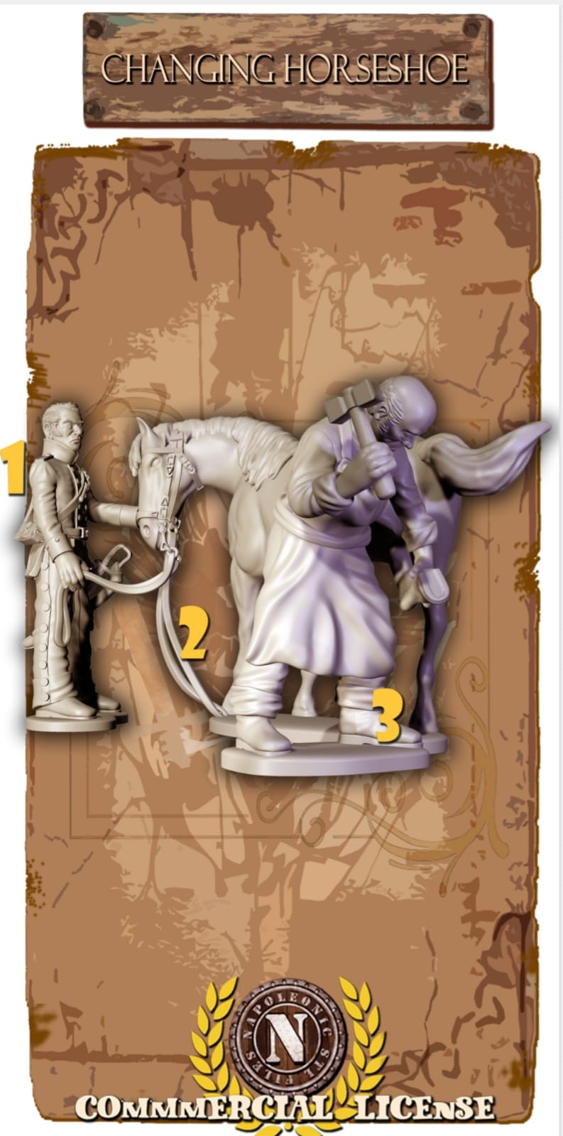 NAPOLEONIC STL FILES MANISCALCO 28mm