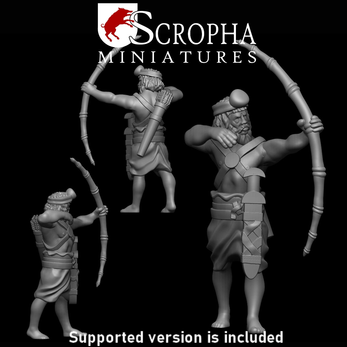 Scropha Miniatures Indian army classical indian bowmens 15mm / 28mm
