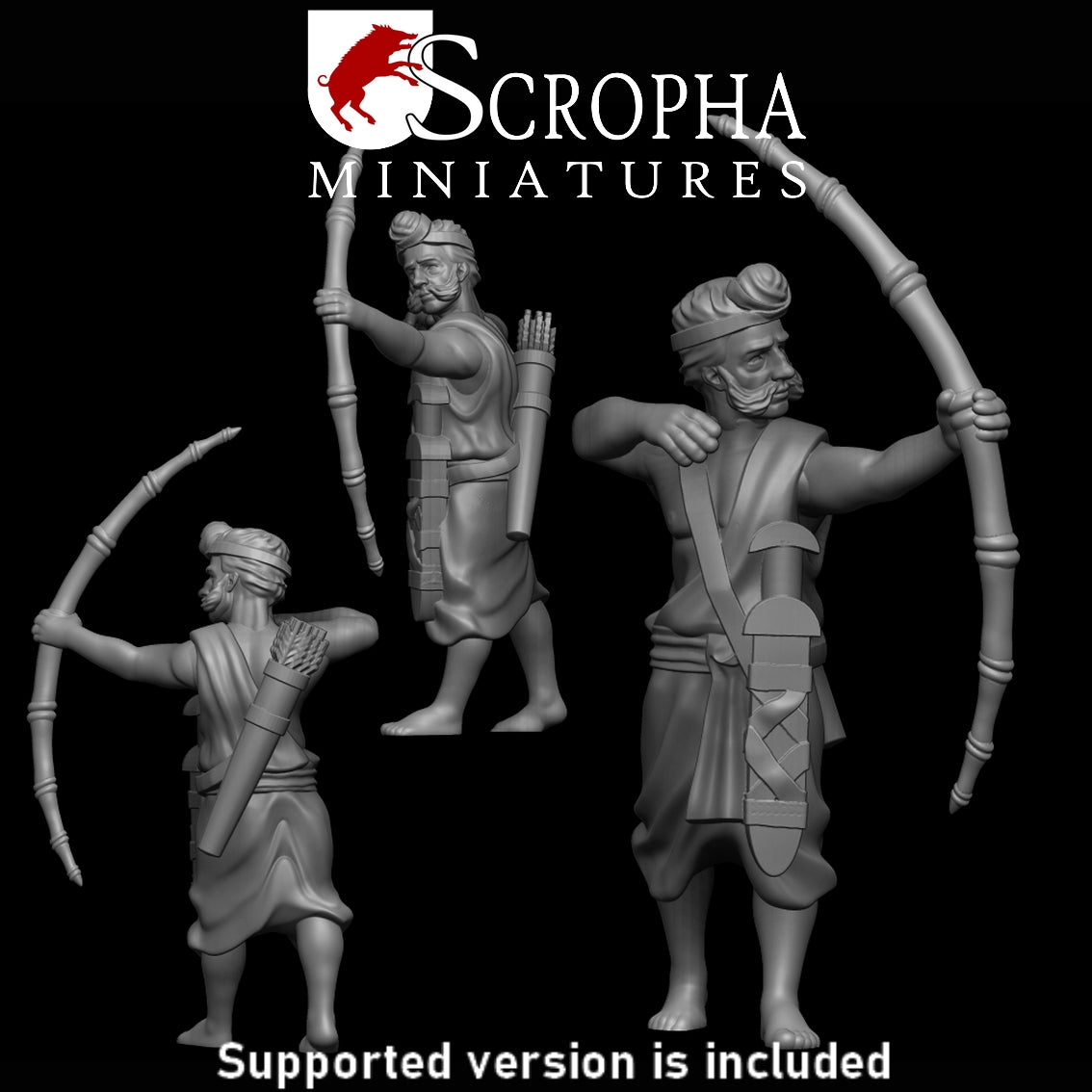 Scropha Miniatures Indian army classical indian bowmens 15mm / 28mm