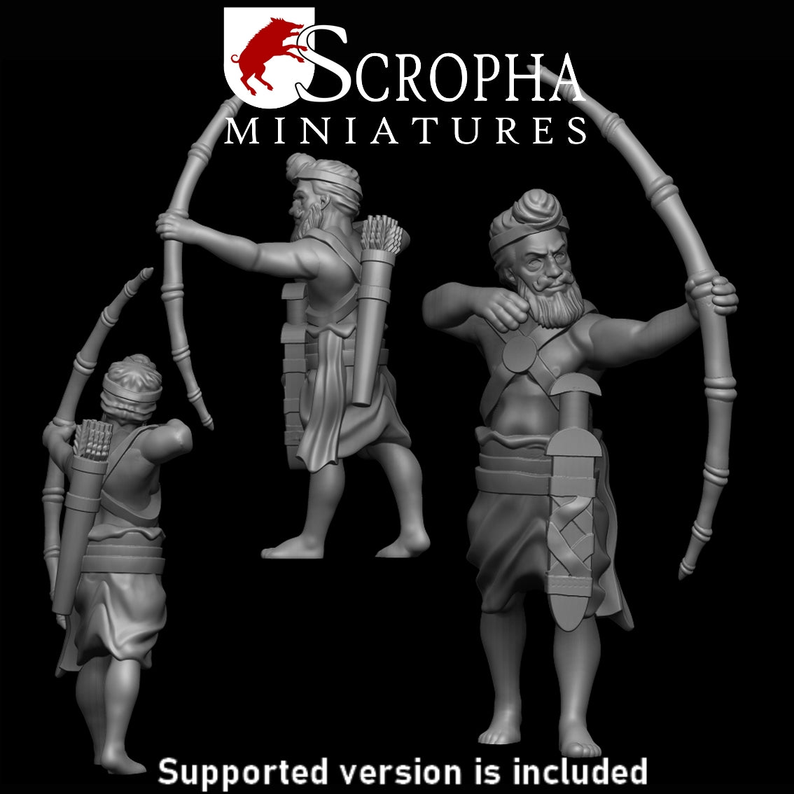 Scropha Miniatures Indian army classical indian bowmens 15mm / 28mm
