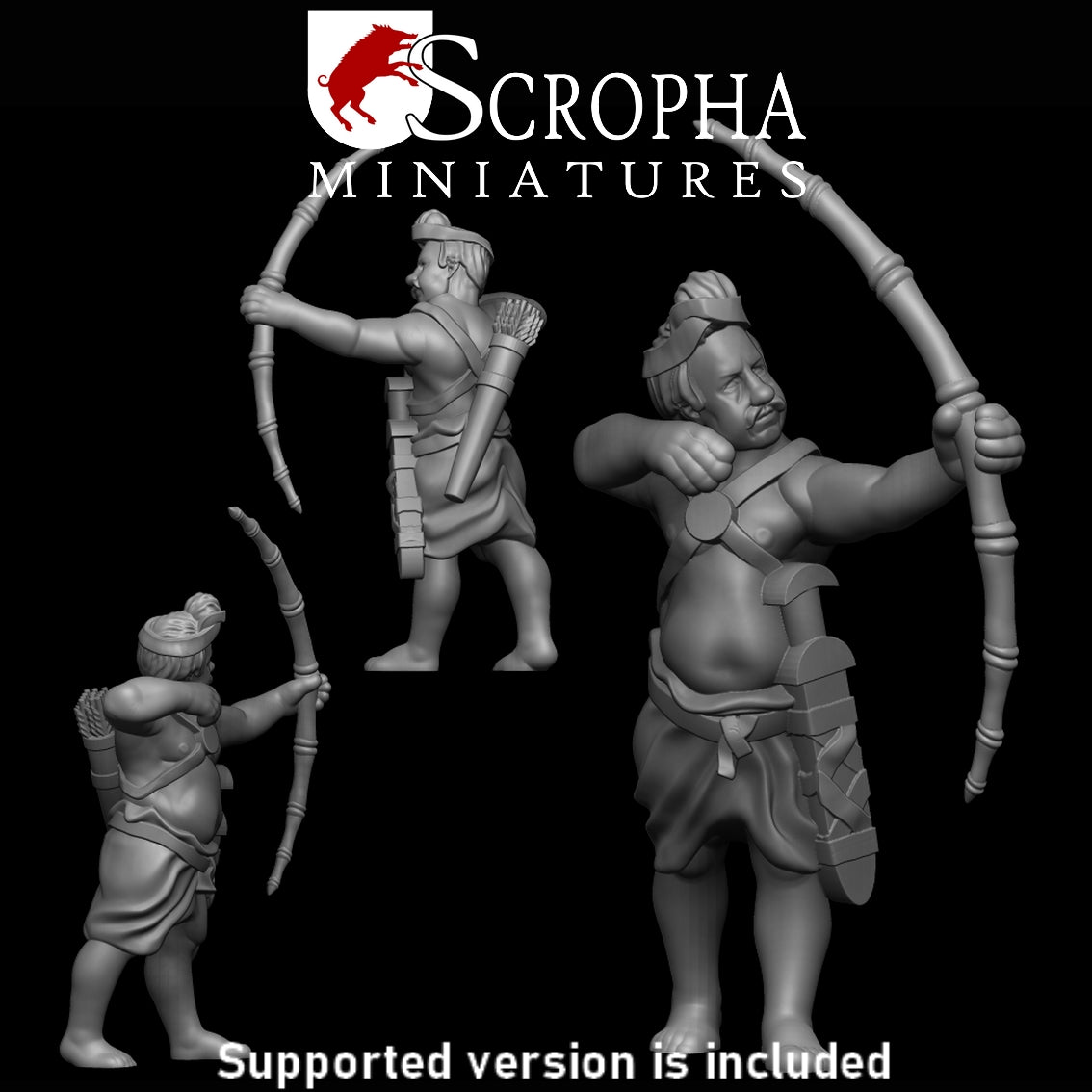 Scropha Miniatures Indian army classical indian bowmens 15mm / 28mm