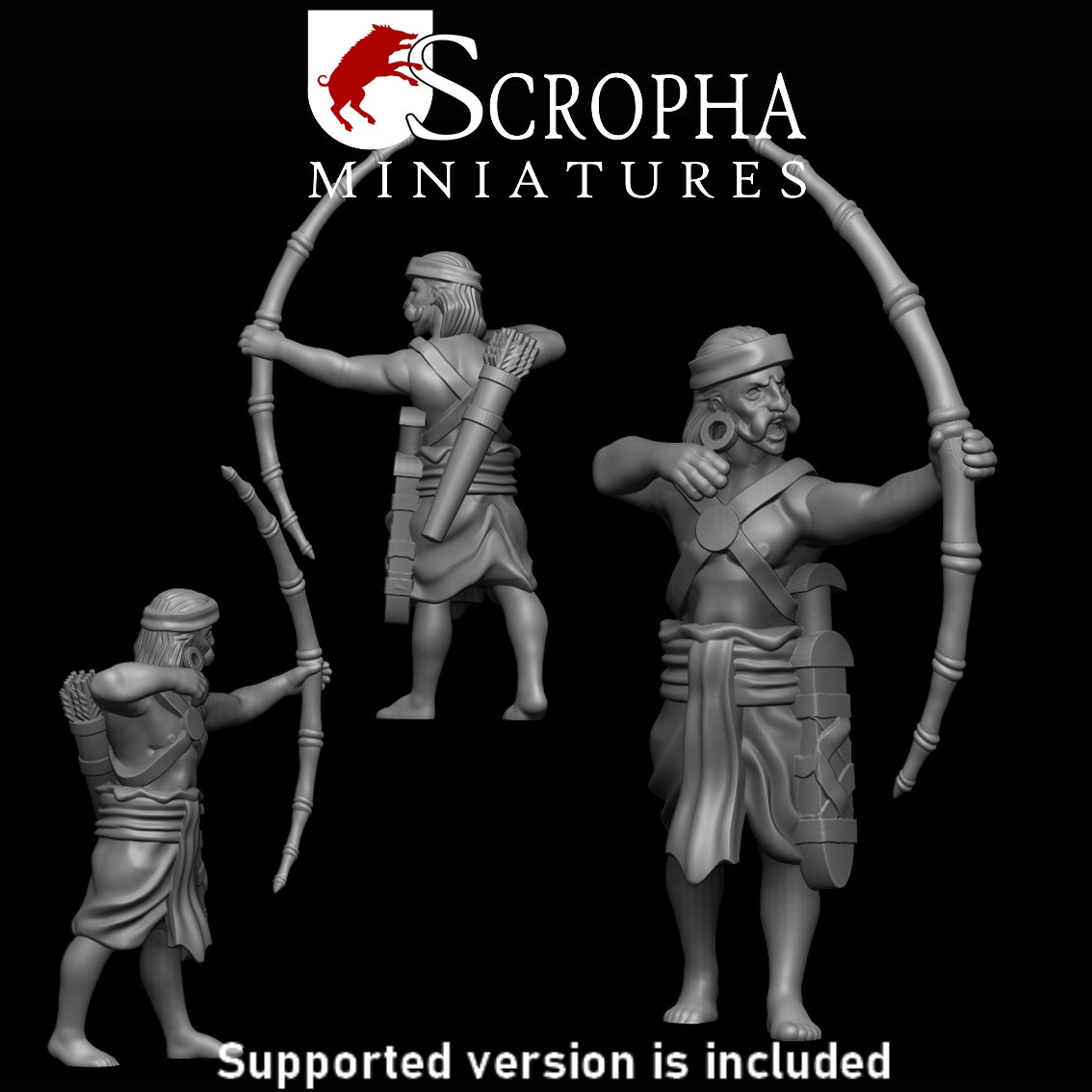 Scropha Miniatures Indian army classical indian bowmens 15mm / 28mm
