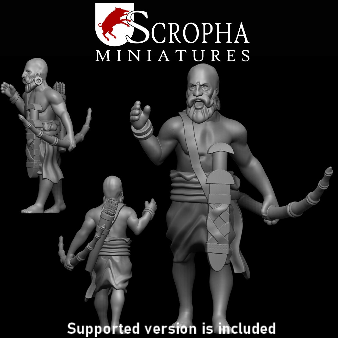 Scropha Miniatures Indian army classical indian bowmens 15mm / 28mm