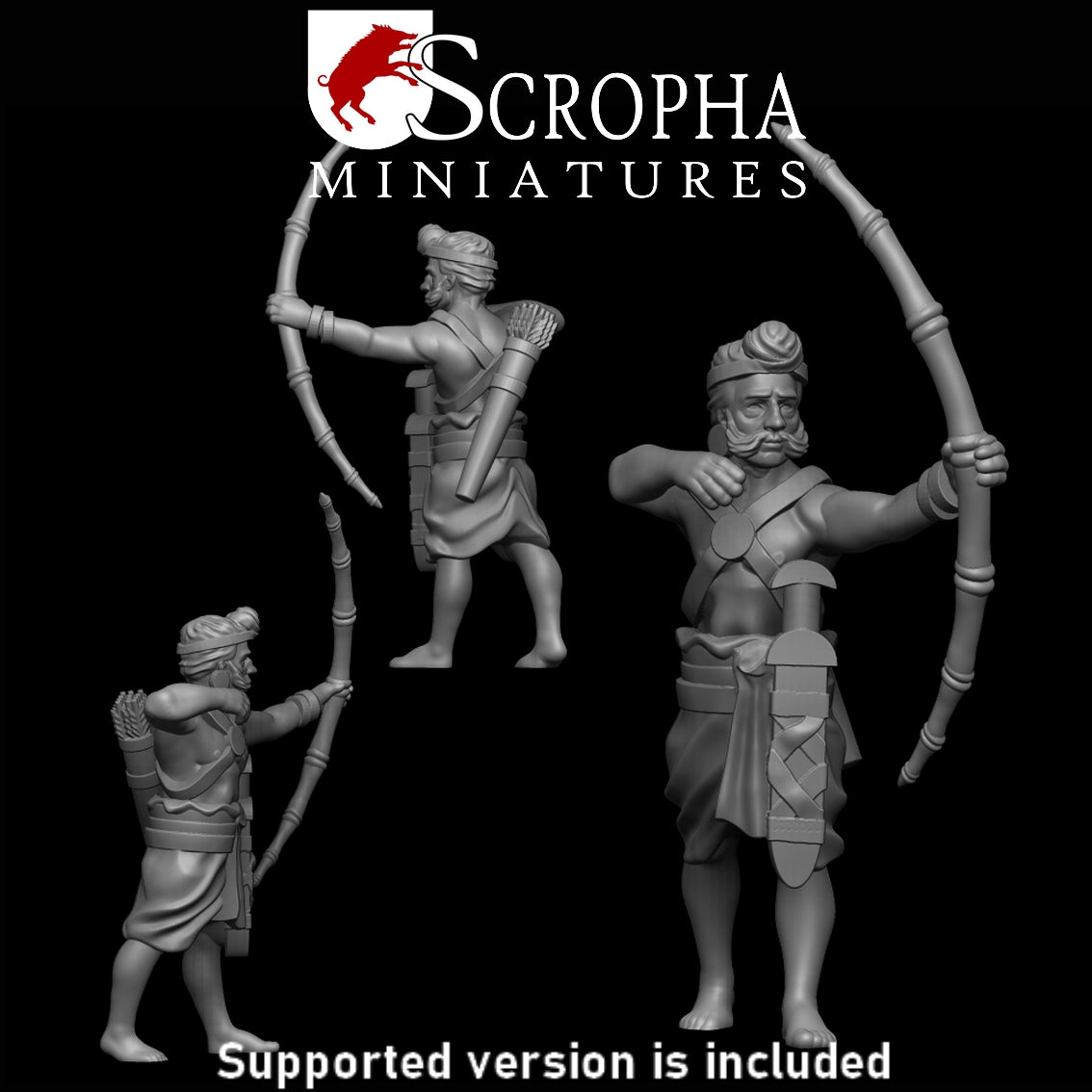 Scropha Miniatures Indian army classical indian bowmens 15mm / 28mm