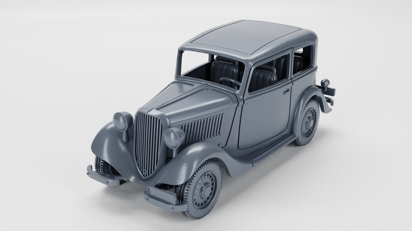 Wargame 3d Fiat 508C Balilla (Italy, WW2) 15mm e 28mm