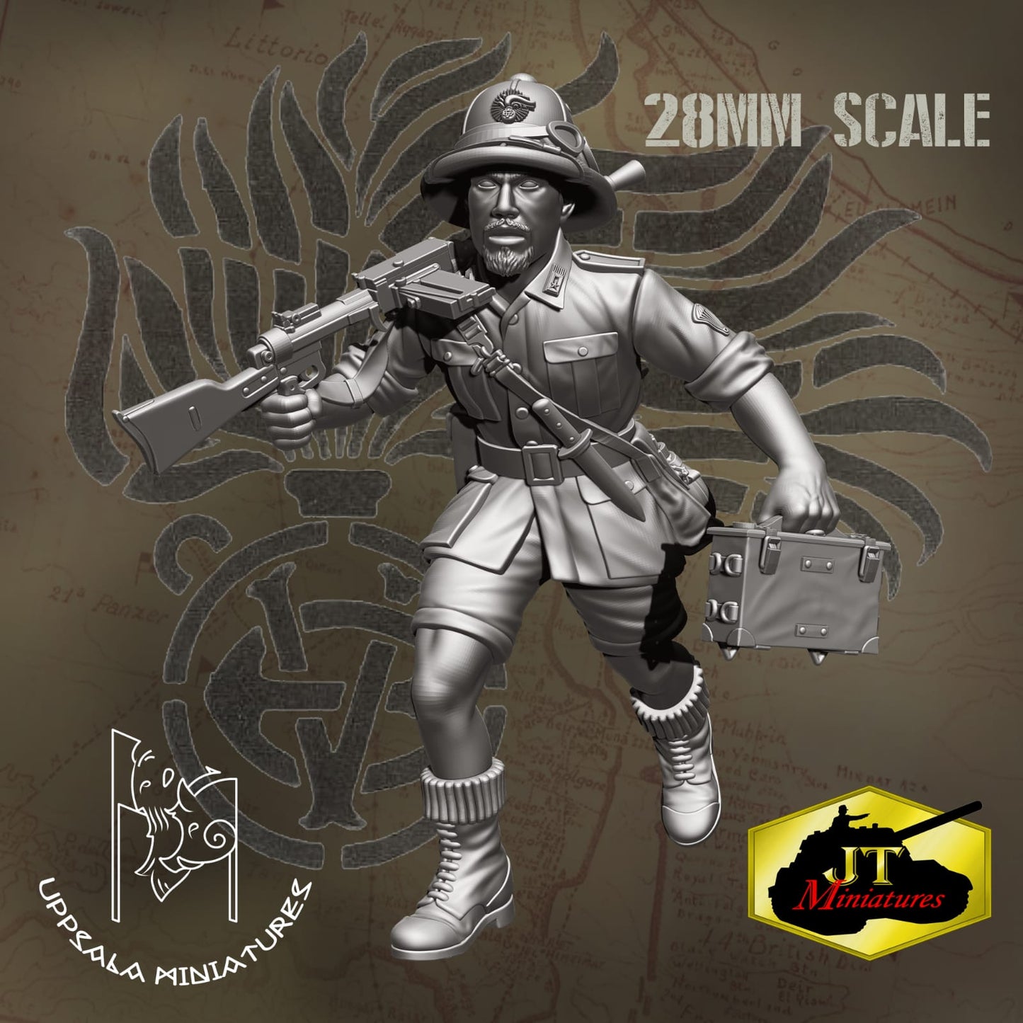 Uppsala Miniatures CARABINIERE PARACADUTISTA Nord Africa 2ww 28mm