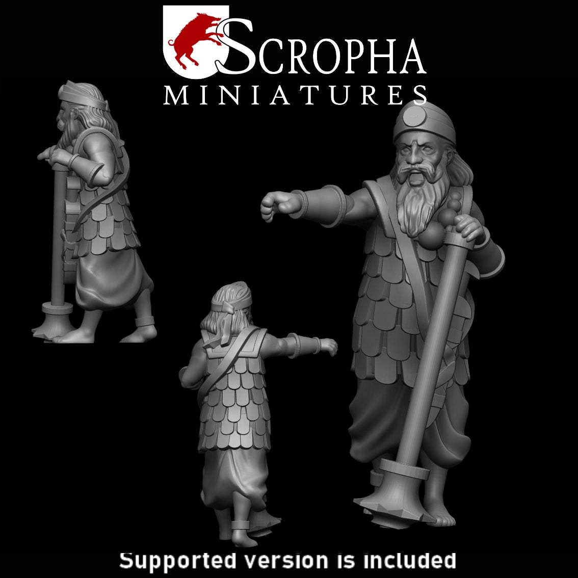 Scropha Miniatures Indian army two handed clubmens 15mm / 28mm