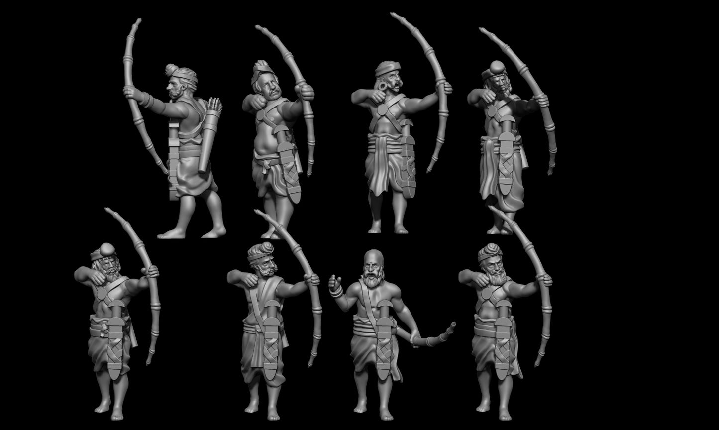 Scropha Miniatures Indian army classical indian bowmens 15mm / 28mm