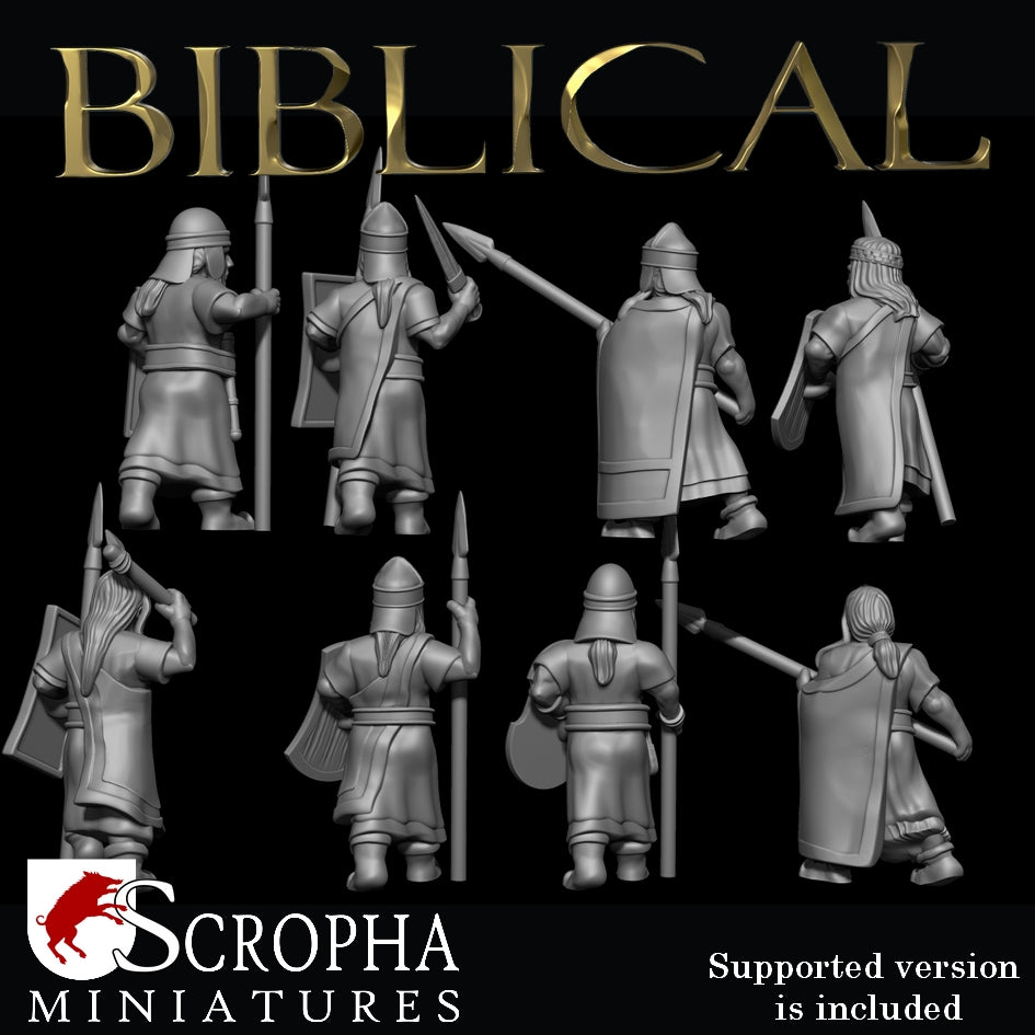 SCROPHA MINIATURES Hittites spearmen 28mm
