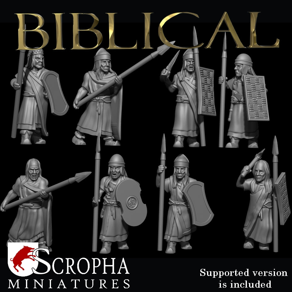 SCROPHA MINIATURES Hittites spearmen 28mm