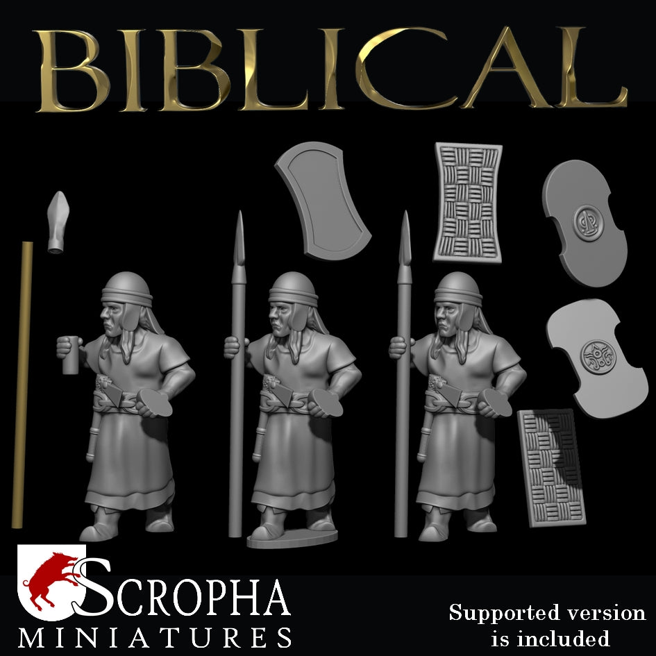 SCROPHA MINIATURES Hittites spearmen 28mm