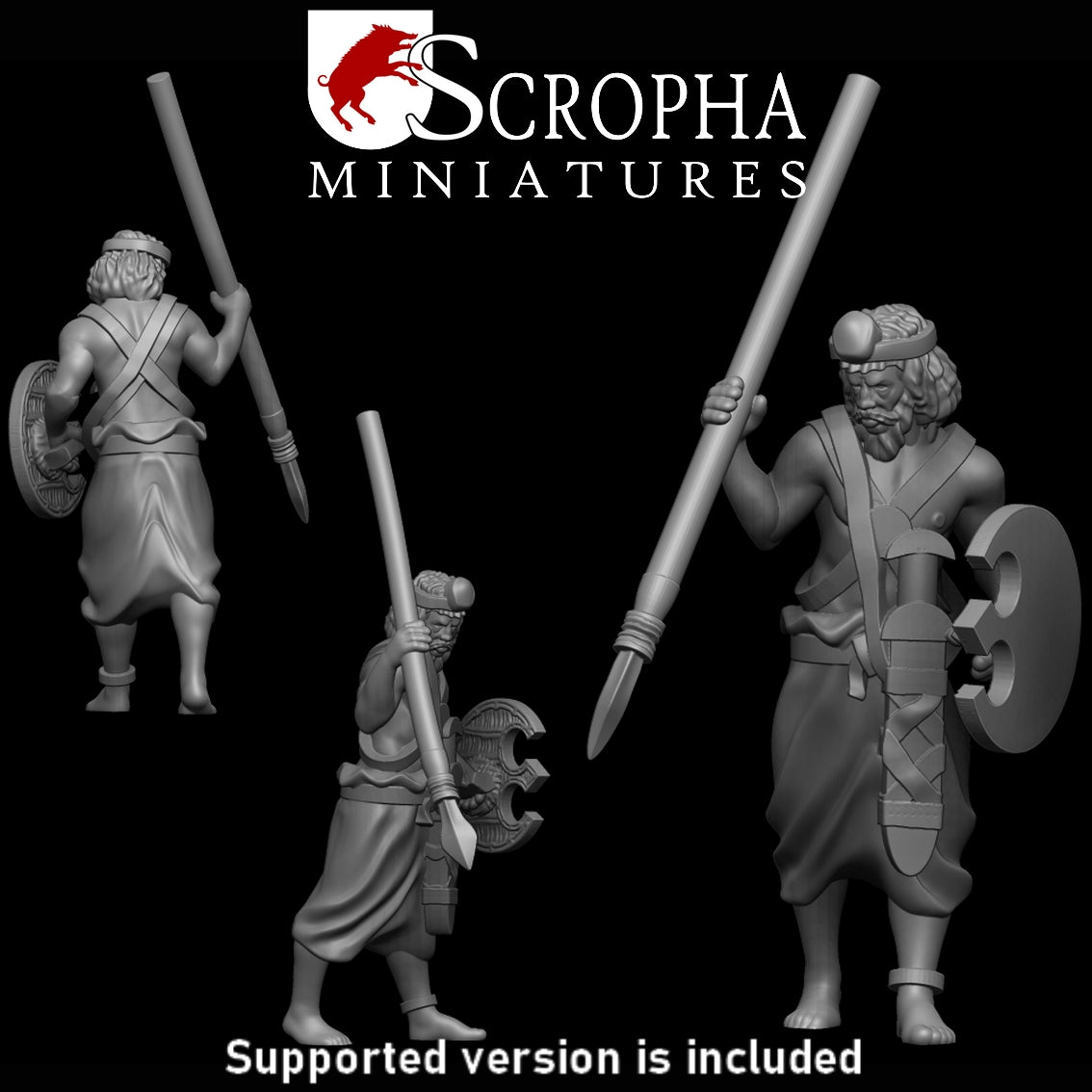 Scropha Miniatures Indian army classical indian infantry spearmens 15mm / 28mm