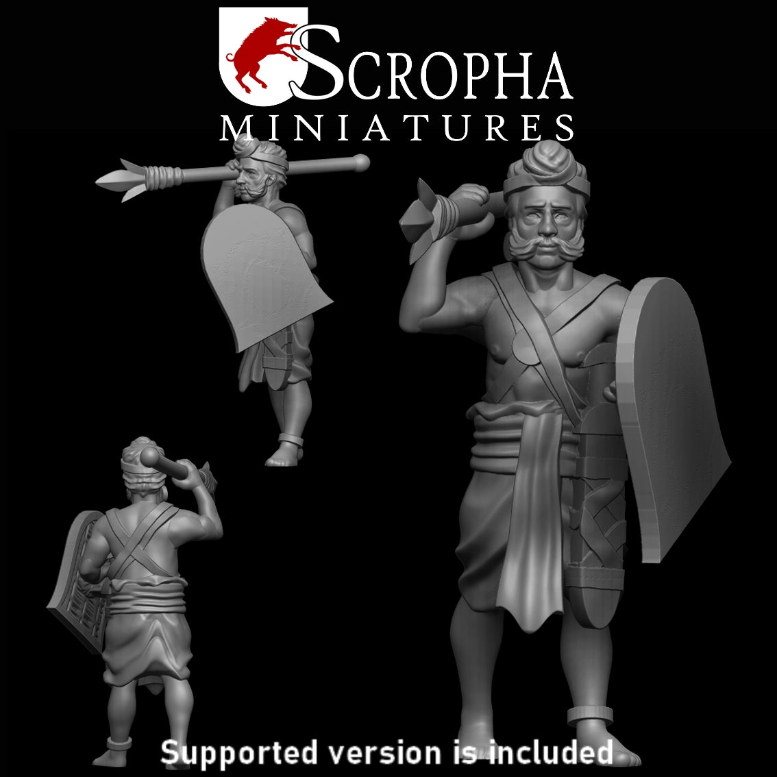 Scropha Miniatures Indian army classical indian infantry spearmens 15mm / 28mm
