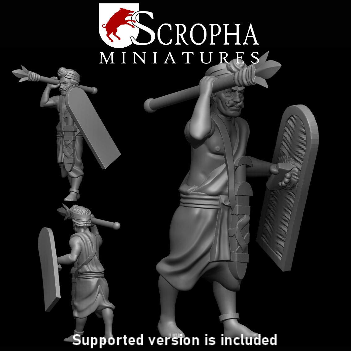 Scropha Miniatures Indian army classical indian infantry spearmens 15mm / 28mm