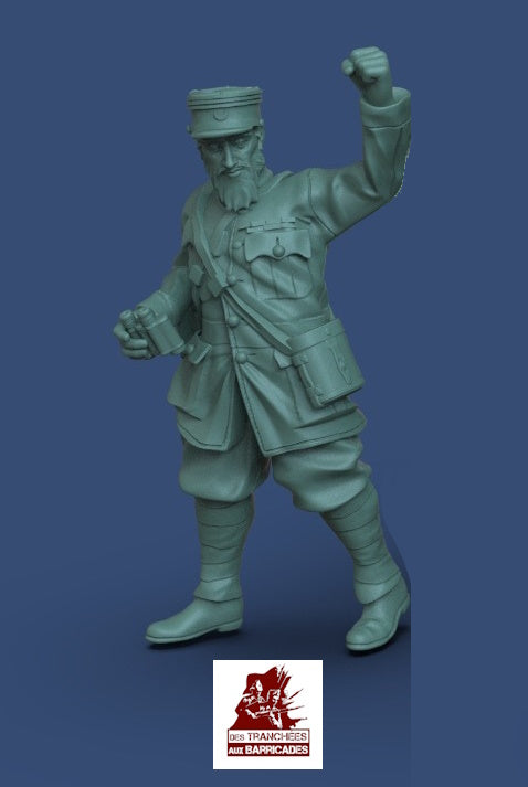Des tranchées aux barricades Capitaine Pisani complete set 28mm