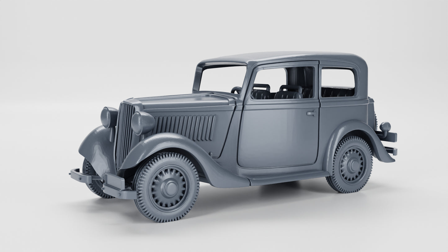 Wargame 3d Fiat 508C Balilla (Italy, WW2) 15mm e 28mm