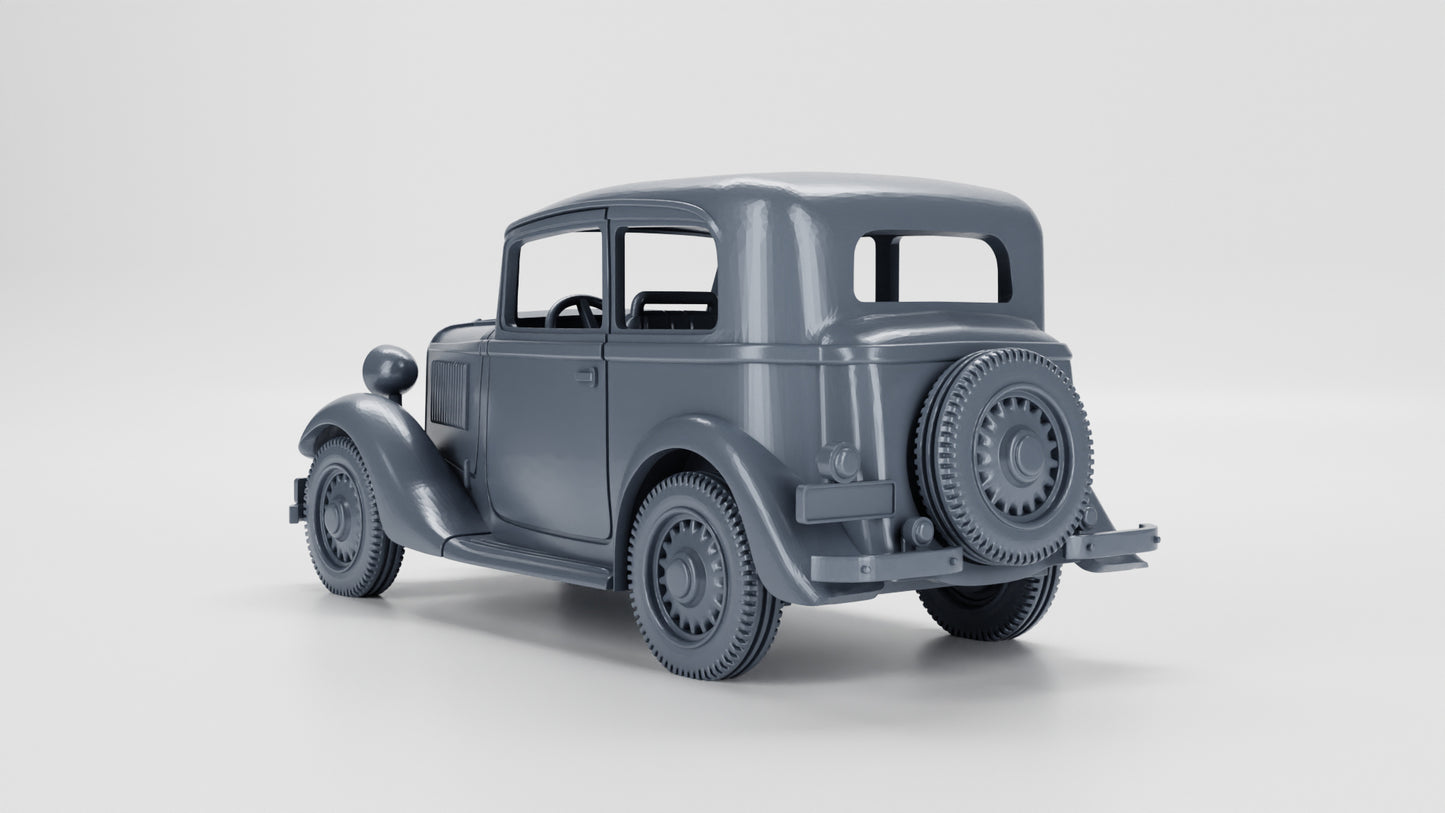 Wargame 3d Fiat 508C Balilla (Italy, WW2) 15mm e 28mm